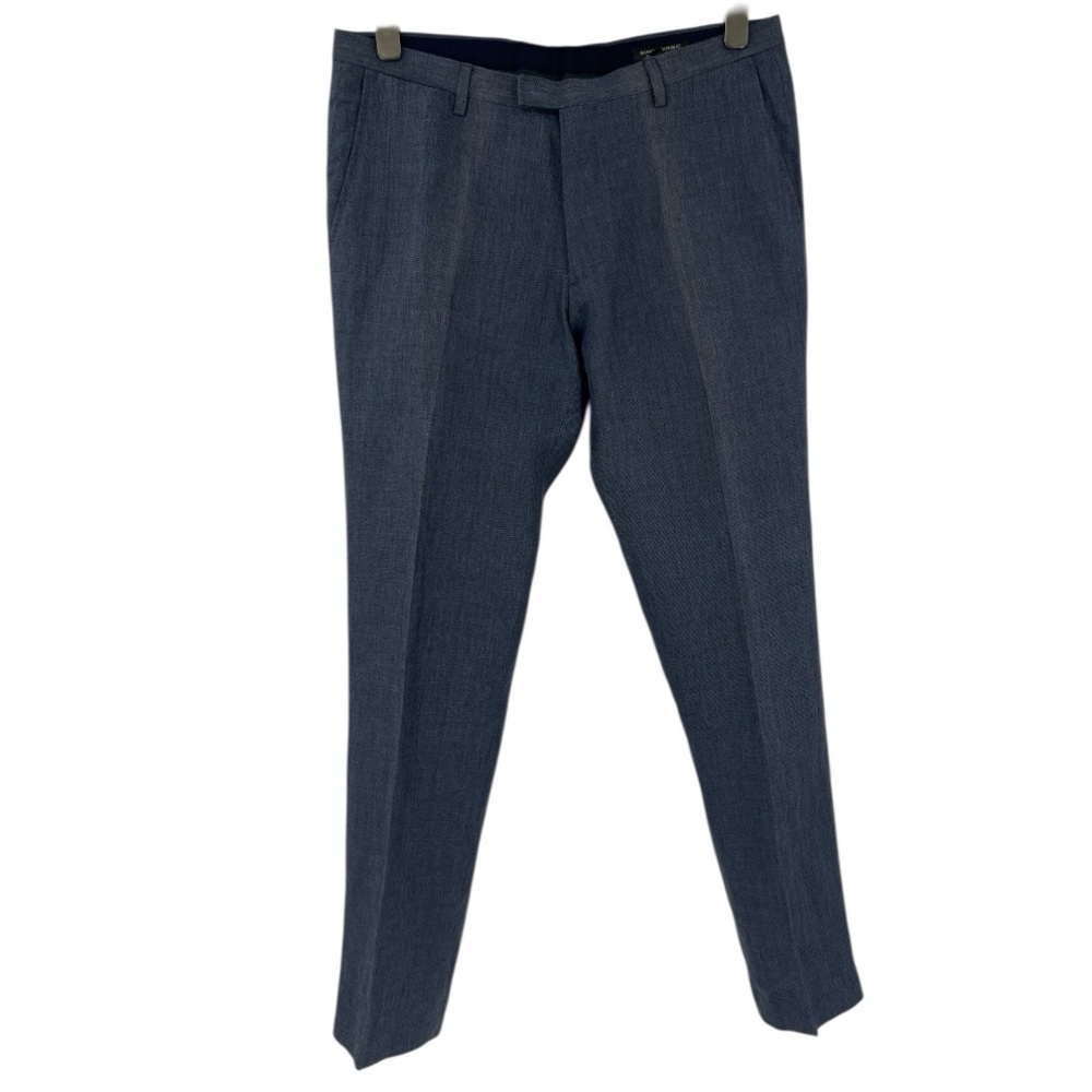Banana republic men's slim-fit dress pants trousers tailored Travel Stretch 36